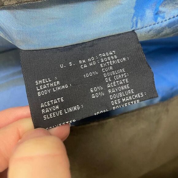 Andrew Marc Brown Suede Leather Blazer Jacket Coat Size XL Made in Korea - Picture 3 of 5